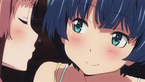 anime yuri gif|Anime Yuri GIFs